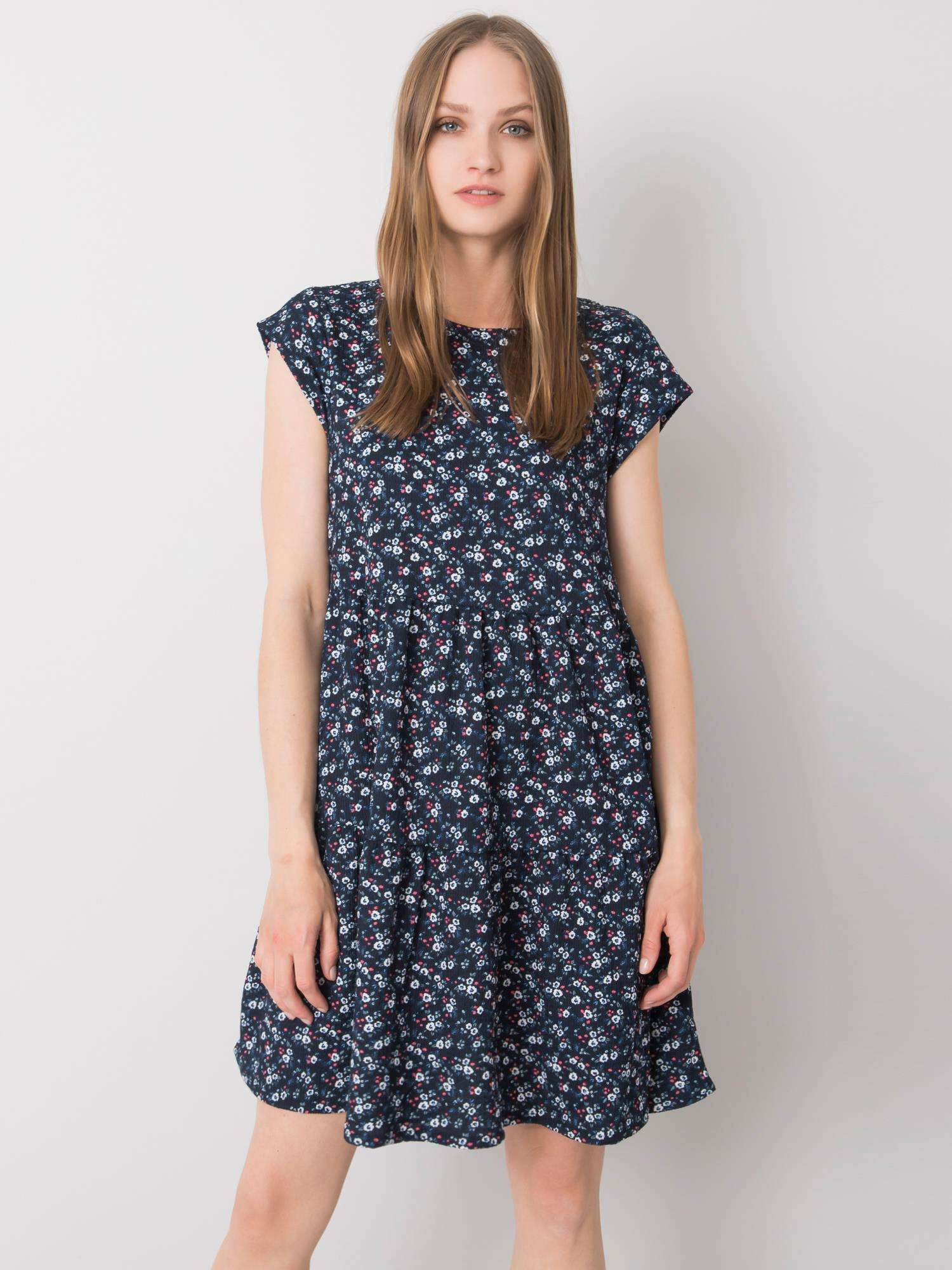 Granatowa sukienka oversize Eve STITCH & SOUL