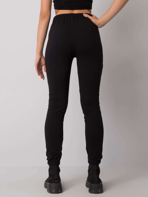 Czarne spodnie dresowe z kieszeniami Shadia