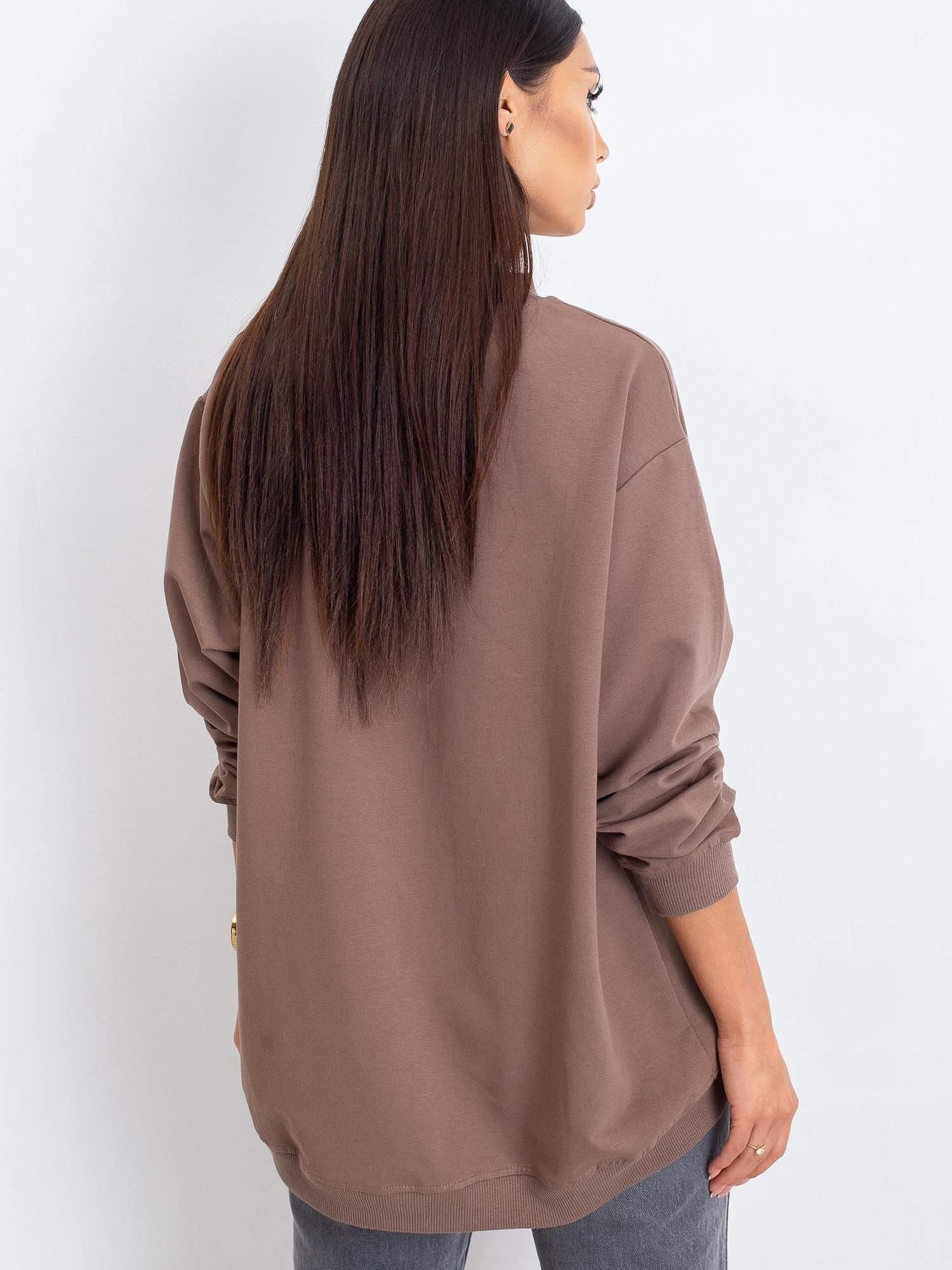 Kawowa bluza Twist