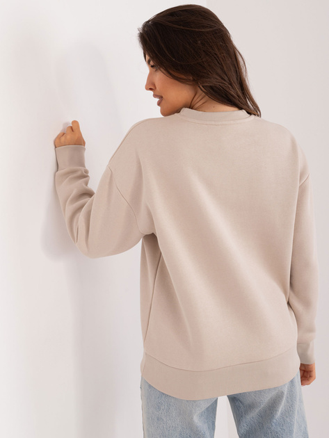 Hurt Beżowa bluza z kolorowym napisem SUBLEVEL