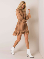 Camelowa sukienka Winona OCH BELLA