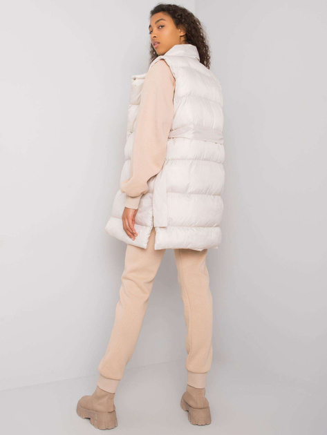 Beżowy trzyczęściowy komplet z kamizelką Minneola