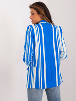 Hurtownia Ciemnoniebiesko-ecru marynarka bez zapięcia