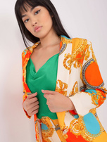 Hurt orange-dunkelgelbe Anzugjacke.