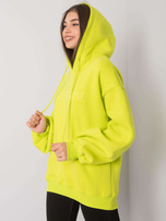 Limonkowa bluza z kapturem Carris RUE PARIS
