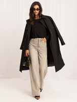 Czarna bawełniana bluzka basic RUE PARIS 