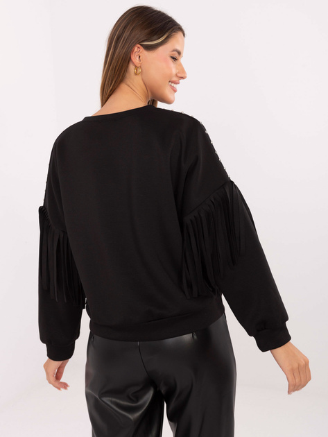 Czarna bluza oversize z ćwiekami RUE PARIS