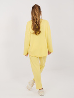 Żółty komplet ze zwężanymi nogawkami RUE PARIS 