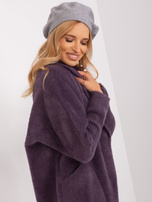 Hurtownia Szary beret damski dzianinowy
