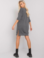 Ciemnoszara sukienka na co dzień Earnestine