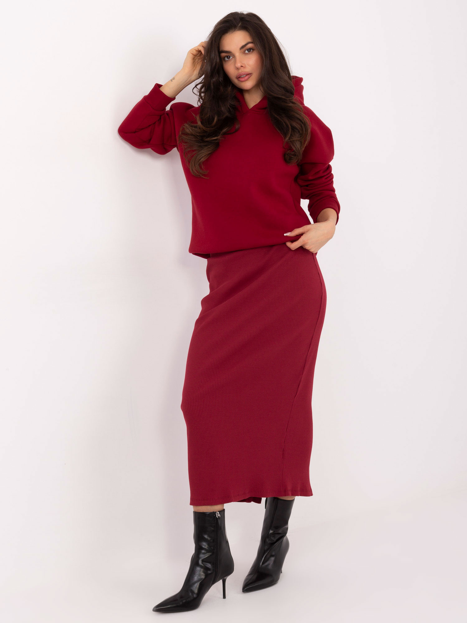 Bluza bordowy