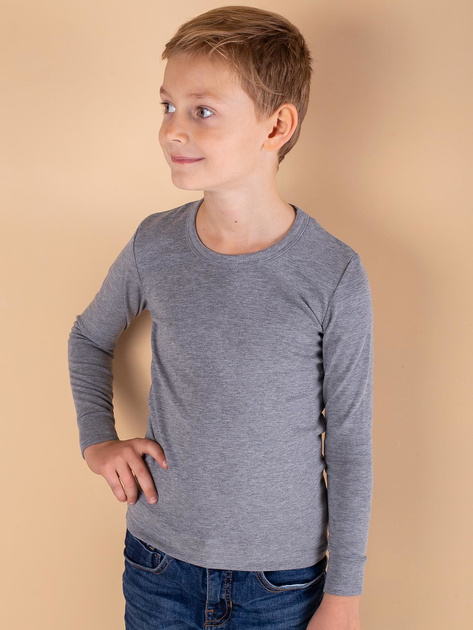 Szara termoaktywna bluzka chłopięca