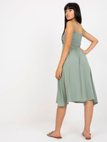 Hurtownia online Khaki midi sukienka na ramiączkach FRESH MADE 