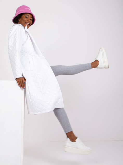 Biała kurtka z pikowaniem Sofia