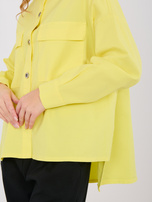 Żółta rozpinana koszula z bawełny 