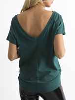 Ciemnozielony t-shirt Fire 