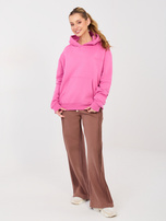 Ciemnoróżowa bluza kangurka z kapturem NATURAL SIDE