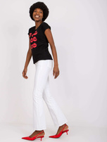 Czarny t-shirt z nadrukiem Malvina MAYFLIES