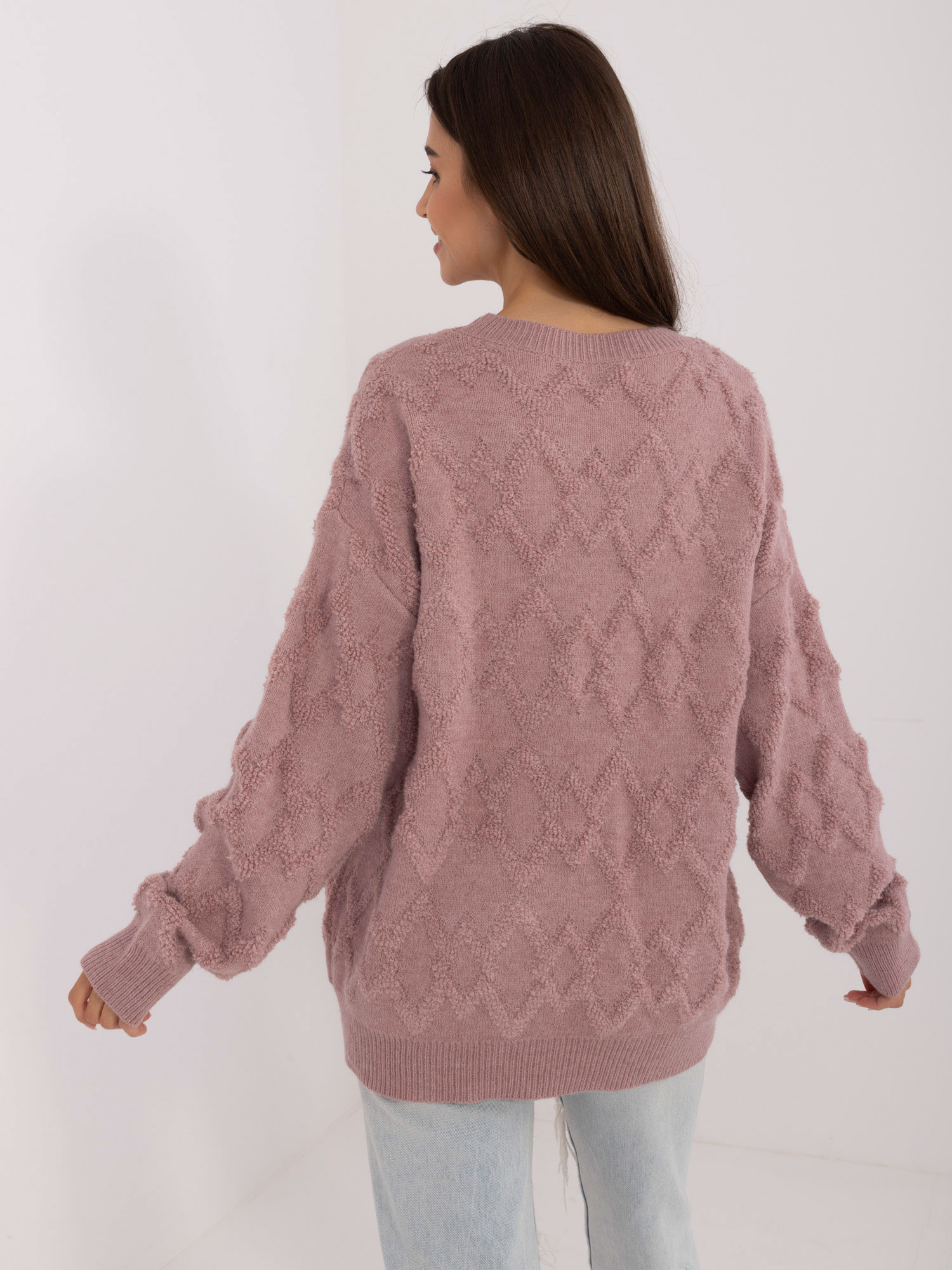 Sweter jasny fioletowy