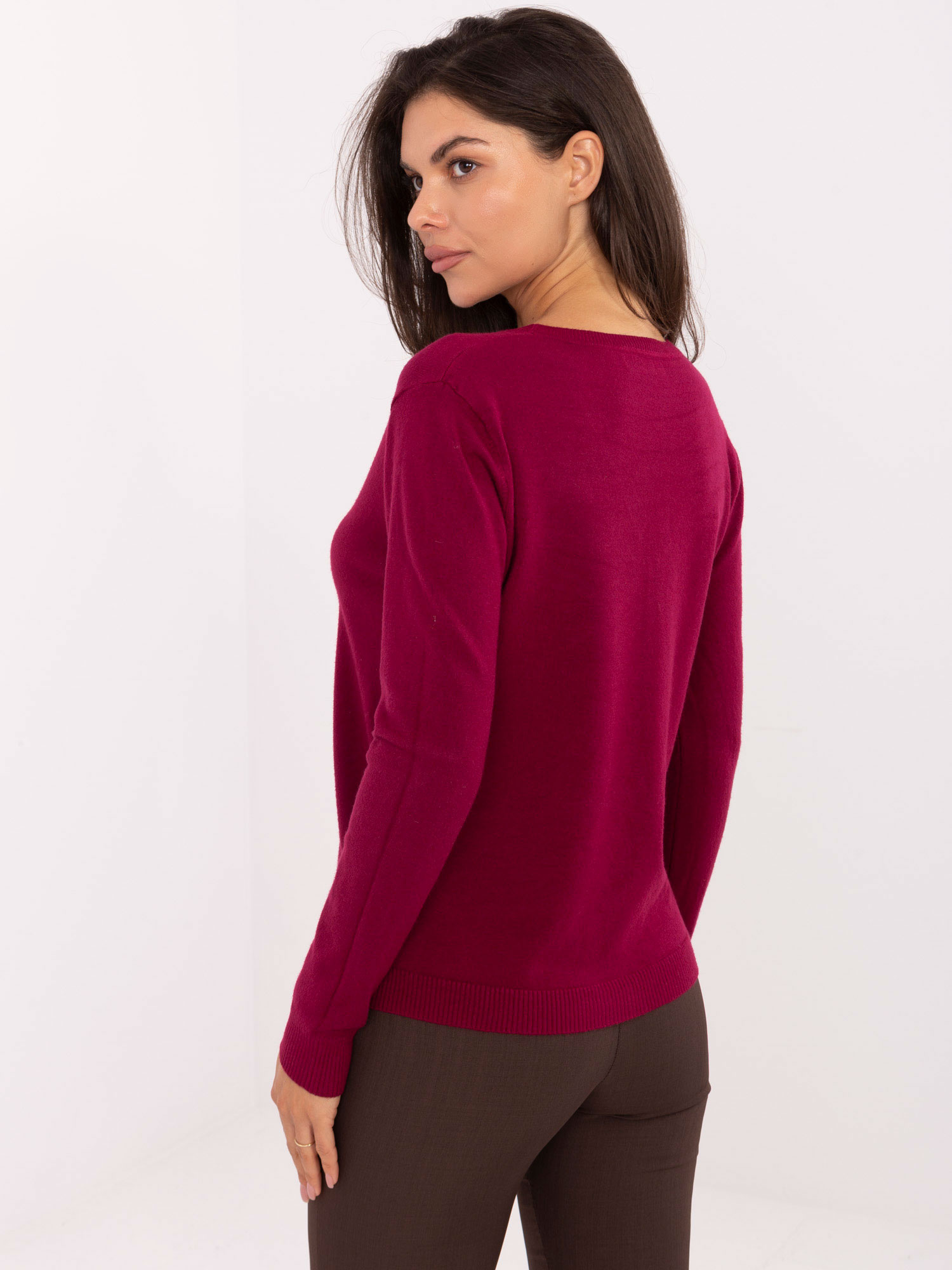 Sweter bordowy