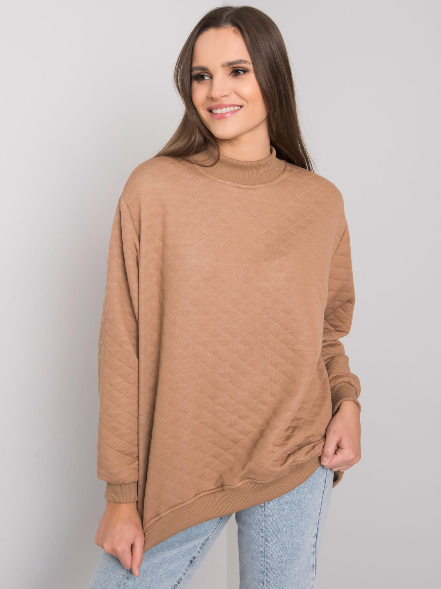 Camel quilted sweatshirt Chloe.
