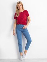 Bordowy t-shirt Fire