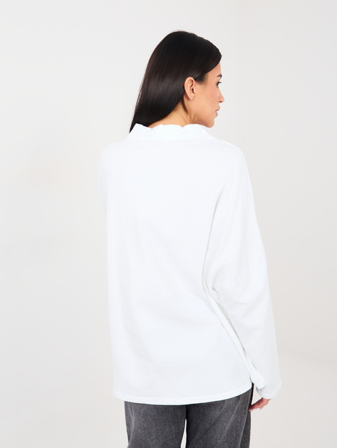 Biała sztruksowa bluzka z guzikami