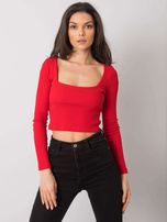 Rotes kurzes gestreiftes Oberteil Cammy RUE PARIS.
