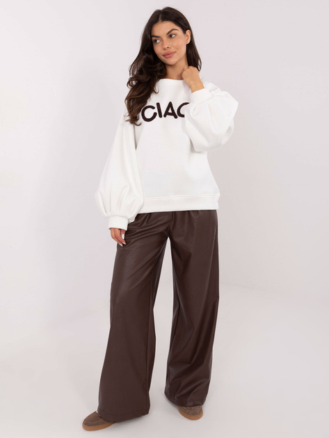 Ecru bluza oversize bez kaptura RUE PARIS