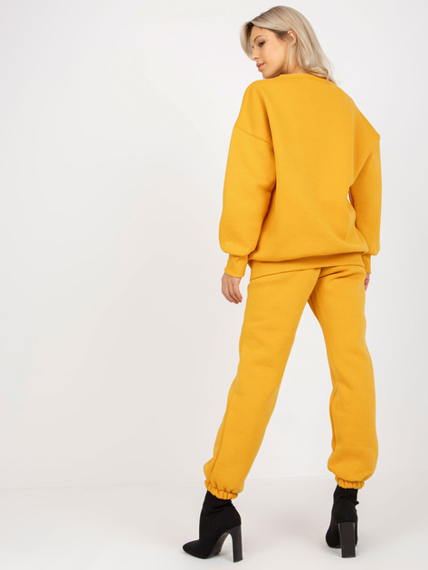 Hurt Ciemnożółty dwuczęściowy komplet dresowy oversize