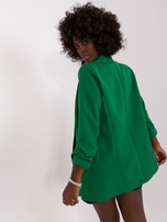 Hurt Ciemnozielona damska marynarka bez zapięcia 