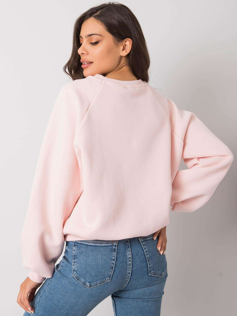 Jasnoróżowa bluza bez kaptura Tashi RUE PARIS