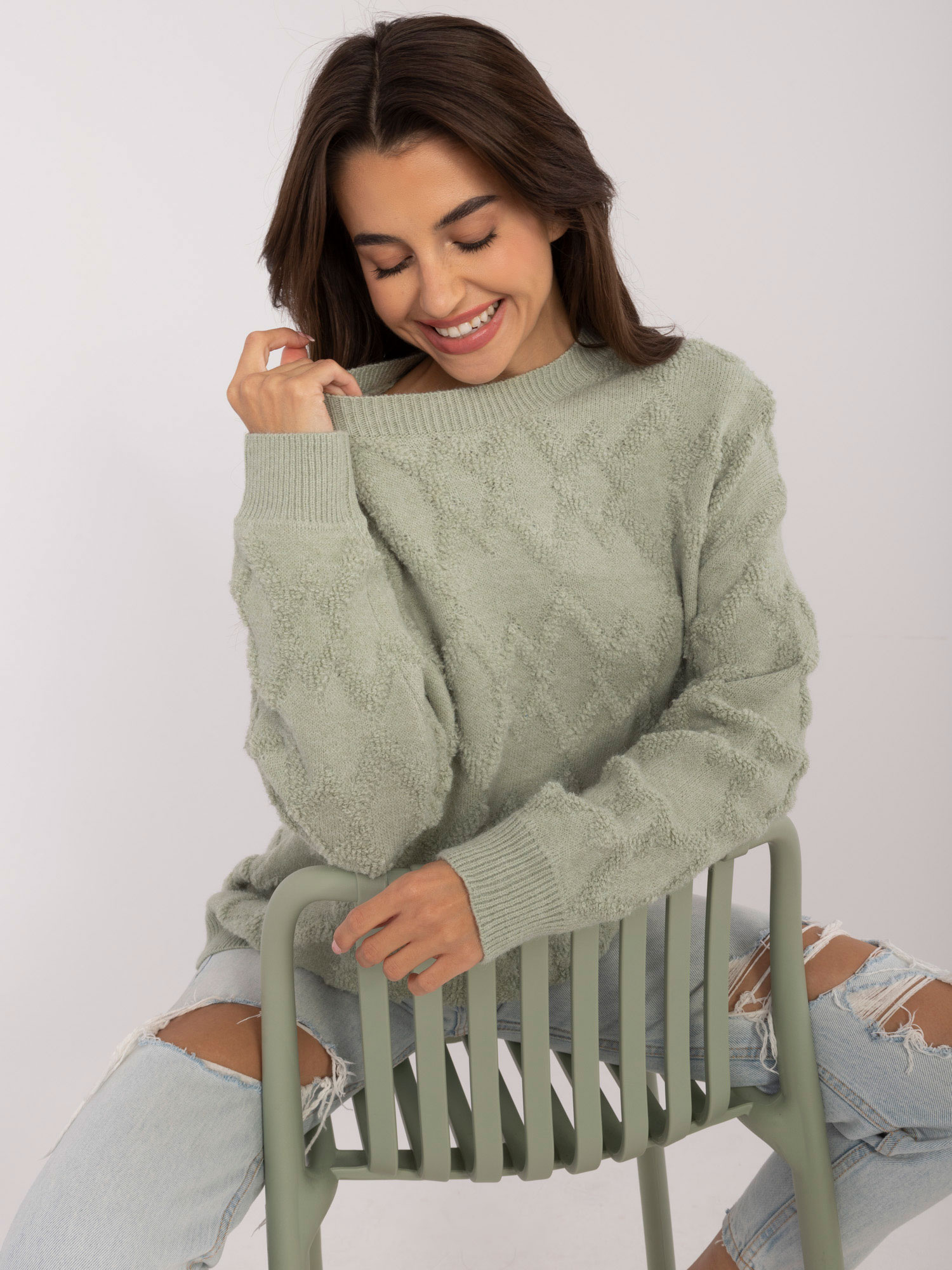 Sweter pistacjowy