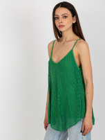 Hurt Green Loose Women's Top OCH BELLA