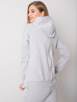 Grau melierte Trainingsanzug mit Hoodie und Hose Cristine.