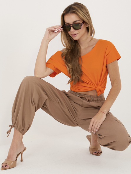 Pomarańczowy t-shirt Fire