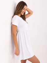 Biała rozkloszowana sukienka RUE PARIS