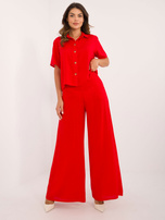 Hurt Red women's summer set with short sleeves.