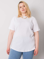 Balta plus size marškiniai Stella.
