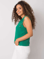 Zielony top z koronką Sapphire