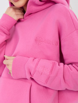 Ciemnoróżowa bluza kangurka z kapturem NATURAL SIDE