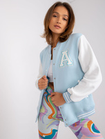 Light Blue Women's Bomber Sweat Palma 