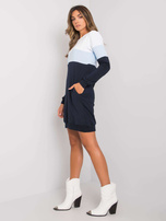 Granatowo-niebieska sukienka Feliciana RUE PARIS