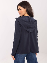 Granatowa damska bluza z kieszeniami SUBLEVEL