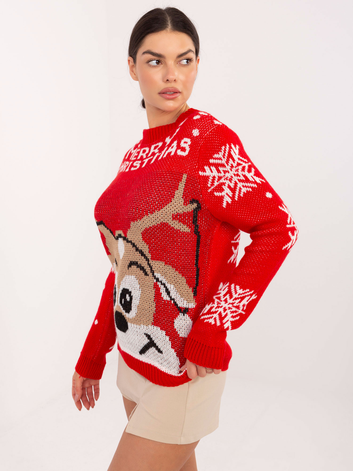 Sweter czerwony