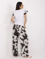 Czarno-biały letni komplet w krowi wzór