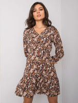 Czarna sukienka z falbaną Anavi OCH BELLA