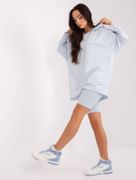 Hurtownia Jasnoniebieski dwuczęściowy komplet z bluzą