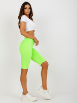 Hurt Fluo zielone bawełniane rowerowe szorty kolarki