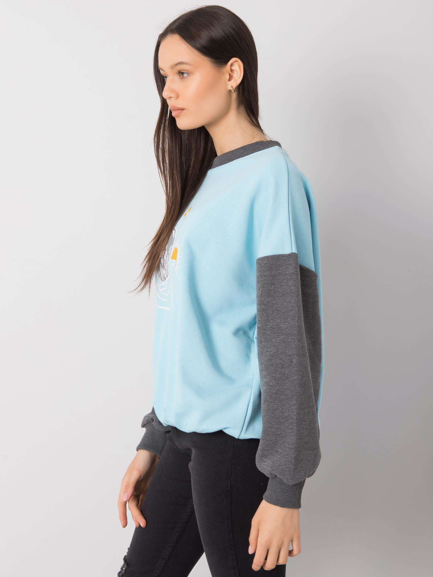 Niebieska bluza bez kaptura Ramla